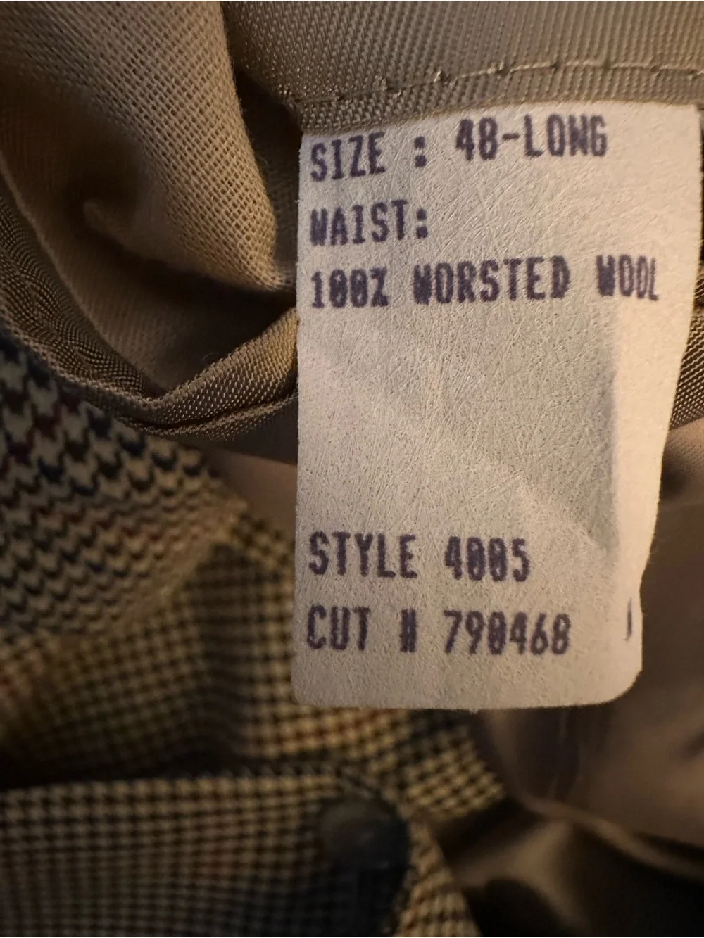 Brooks Brothers Houndstooth Brown Gray Tan Men's Sports Blazer Coat Size 48 L